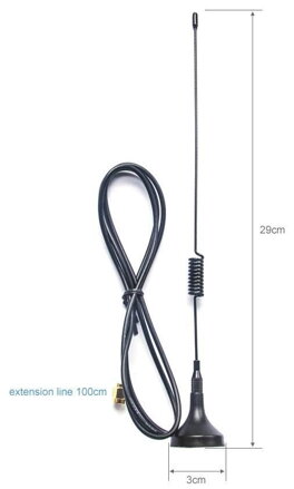 TXGN-XPL-300 824MHz SMA 5.5dBi rf sací anténa s vysokým ziskem