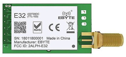 E32 LoRa DIP bezdrátový UART modul