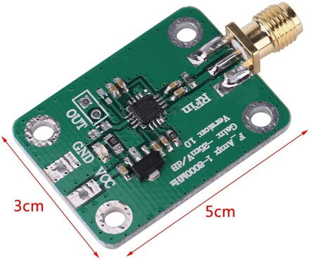 AD8318 RF logaritmický detektor 70dB, 1-8000MHz