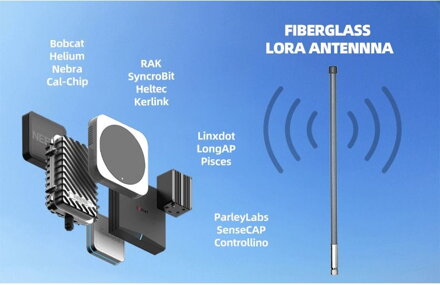 Externí sklolaminátová LoRa Helium anténa