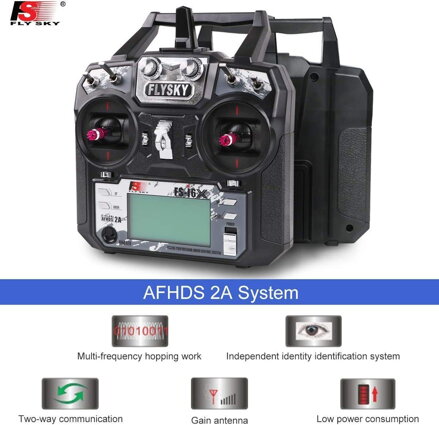 FlySky FS-I6 2.4GHz AFHDS vysílač 6CH+ přijímač iA6B - Mode2