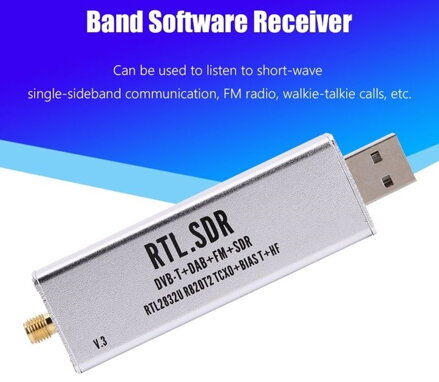 HQXRTEK 1PPM TCXO RTL-SDR USB přijímač