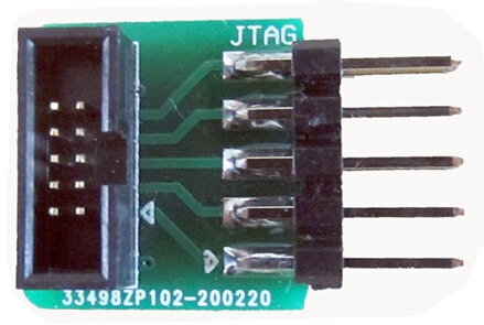 JTAG 2.54 10pin na SWD 1.27 10pin adapter board s kabelem 1.27 mm