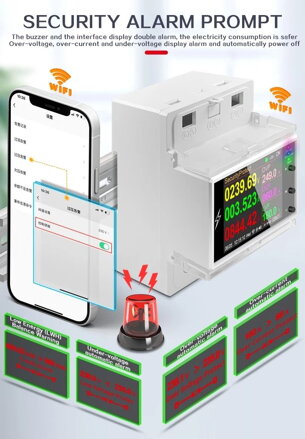 AT4PW Smart WiFi elektroměr AC 220V 100A