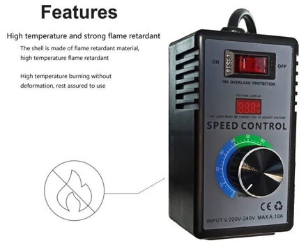 DJ-SC40 AC regulátor napětí plynulý 2200W