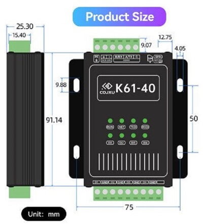 K61-DL20 vysílač dálkového ovládání RS485