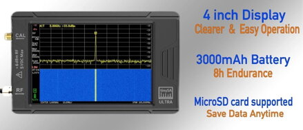 tinySA ULTRA+ ZS-407, profesionální analyzátor a generátor