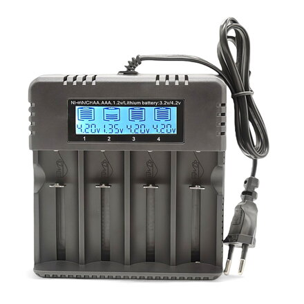 Nabíječka Lithiových Baterií, LCD, 220V