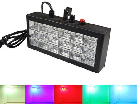 EP-18 disco LED stroboskopické světlo 12x1W