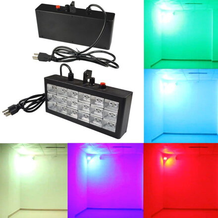 EP-18 disco LED stroboskopické světlo 12x1W