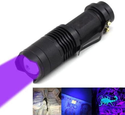 CFS124 5W UV výkonná svítilna, zoomovatelná
