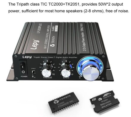 LP-2020+ plus Hi-Fi zesilovač 2x50W