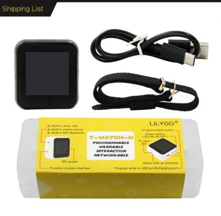 LILYGO® TTGO T-Watch programovatelné hodinky s ESP32