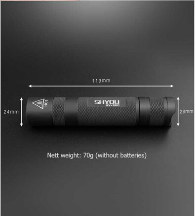 5W UV 395nm výkonná svítilna