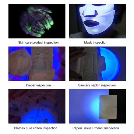 TP-165UV-1 (D02) UV LED svítilna s USB baterií 365nm