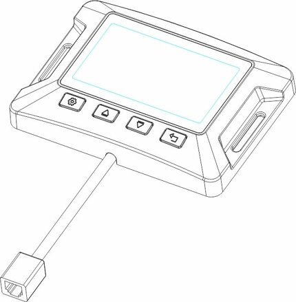 LCD displej pro solární regulátor nabíjení