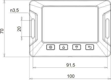 LCD displej pro solární regulátor nabíjení