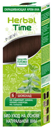 Henna Herbal Time přírodní barva na vlasy Čokoláda 6 - 75 ml
