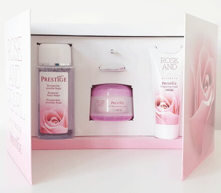 Prestige Set with Rose Oil and Pearls + SPF 15