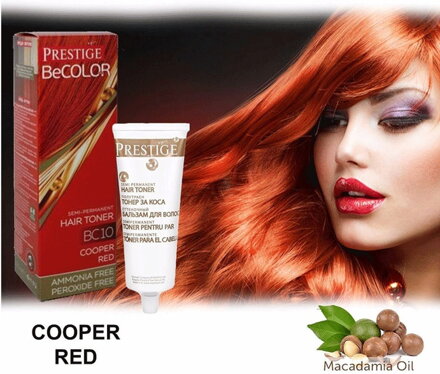 Prestige Be Color Semi-permanentní barva na vlasy BC10 měděná červená 100 ml