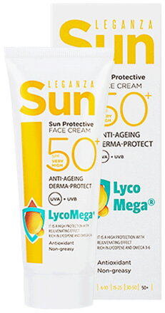 Leganza Sun Opalovací krém SPF 50 + na obličej - 50 ml