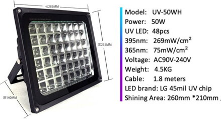 395nm UV LED lampa