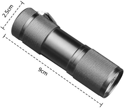 9LED UV LED svítilna 4W