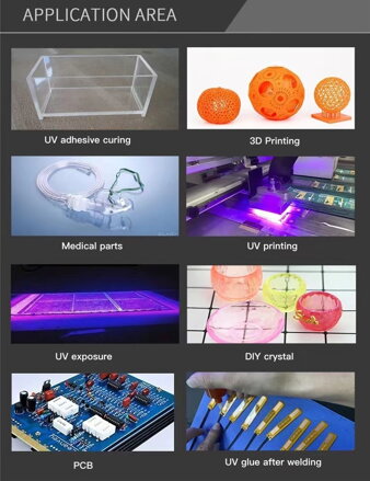 Vysoce výkonná UV lampa pro efektivní vytvrzování