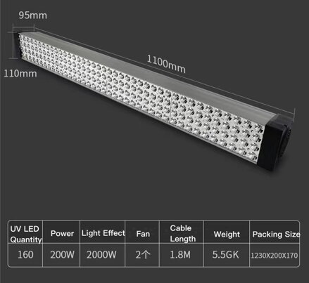 Vysoce výkonná UV lampa pro efektivní vytvrzování