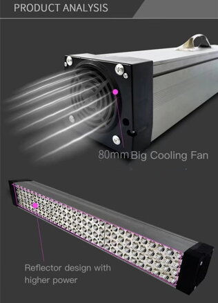 Vysoce výkonná UV lampa pro efektivní vytvrzování