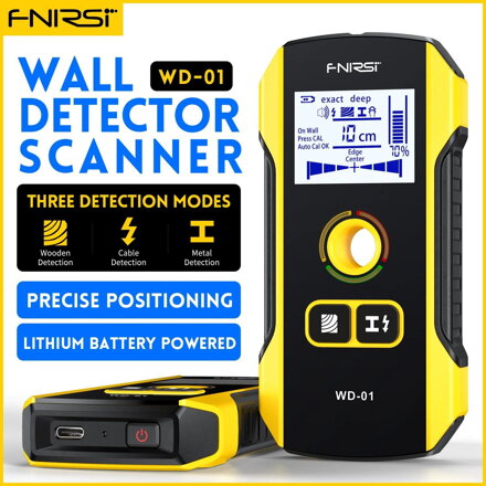 FNIRSI WD-02 chytrý skener stěn a detektor kovů