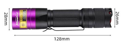 Výkonná UV 365nm 10W svítilna s filtrem ZWB2