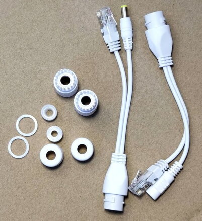 Pasivní Power Over Ethernet - sada injector/splitter PoE/PAS 12V-15V