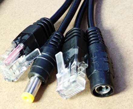Pasivní Power Over Ethernet - sada injector/splitter PoE/PAS 12V-15V
