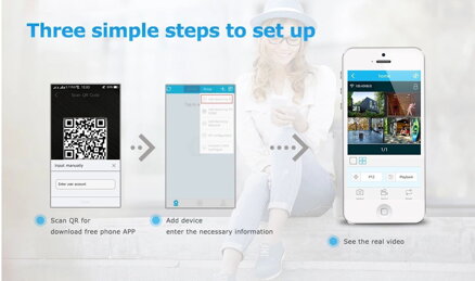 AR-W360-WIFI 4CH IP 3MP kamerový WiFi bezdrátový set