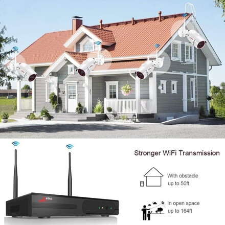 AR-W360-WIFI 8CH IP 3MP kamerový WiFi bezdrátový set
