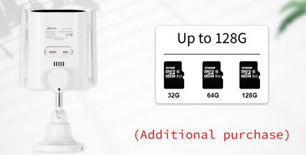 T01-H20W otočná 2MP HD WiFi IP P2P bullet venkovní kamera Micro SD