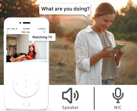 T01-H20W otočná 2MP HD WiFi IP P2P bullet venkovní kamera Micro SD