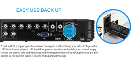 RGB-A1008NHS-C 8CH 1080P AHD-L DVR rekordér