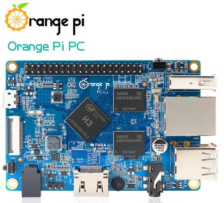 Orange Pi PC H3 Quad-core 1.6GHz, 1GB RAM