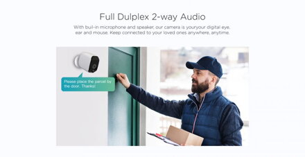 RGB-BS908 Wi-Fi Smart Home Battery IP Camera