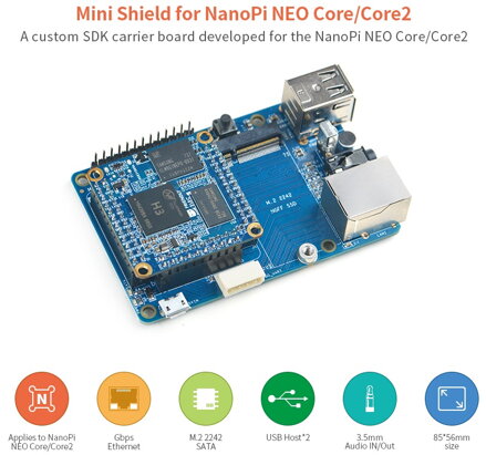 NanoPi Mini Shield for Core/Core2