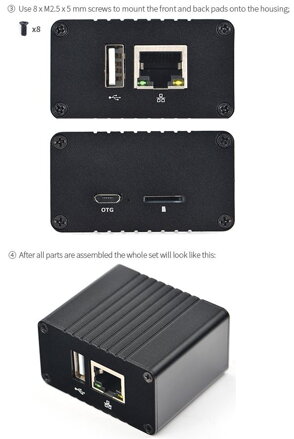 NanoPi NEO/NEO2 krabička hliník box