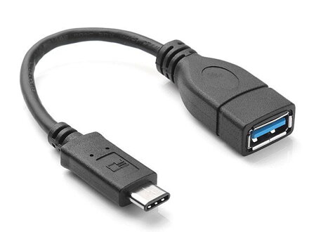USB 3.1 Gen 2, USB C(M) - USB3.0 A(F), OTG pro smart/tabl, 10cm