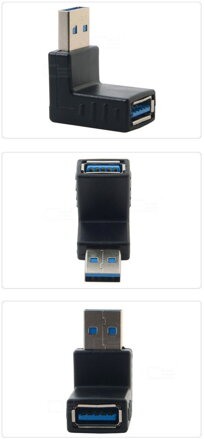 Rohový USB 3.0 adaptér, roh