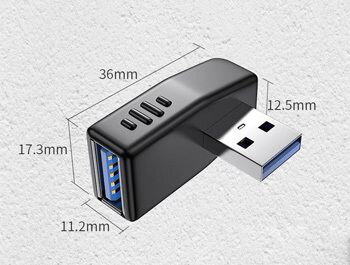 Rohový USB 3.0 adaptér, roh