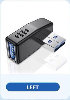 Rohový USB 3.0 adaptér, roh