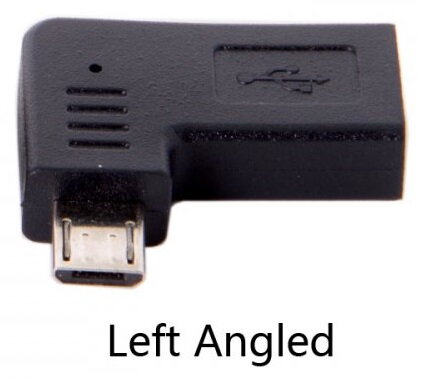 UC-213-LE USB C F na micro USB M zahnutý konektor, roh 90°