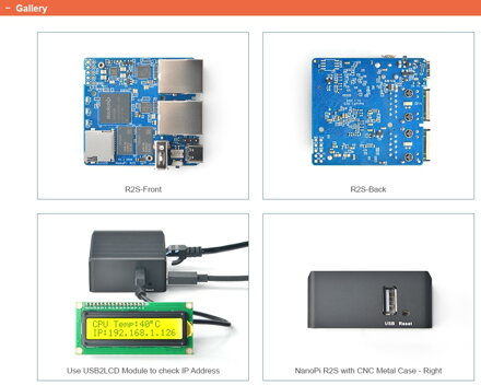NanoPi R2S Combo s krabicí