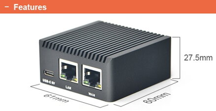 NanoPi R2S Combo s krabicí